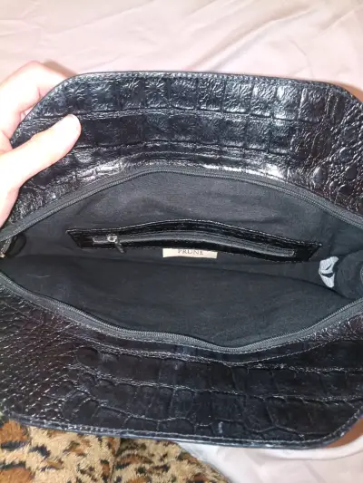 Cartera negra de cuero sintético Prune Original - miniatura 4