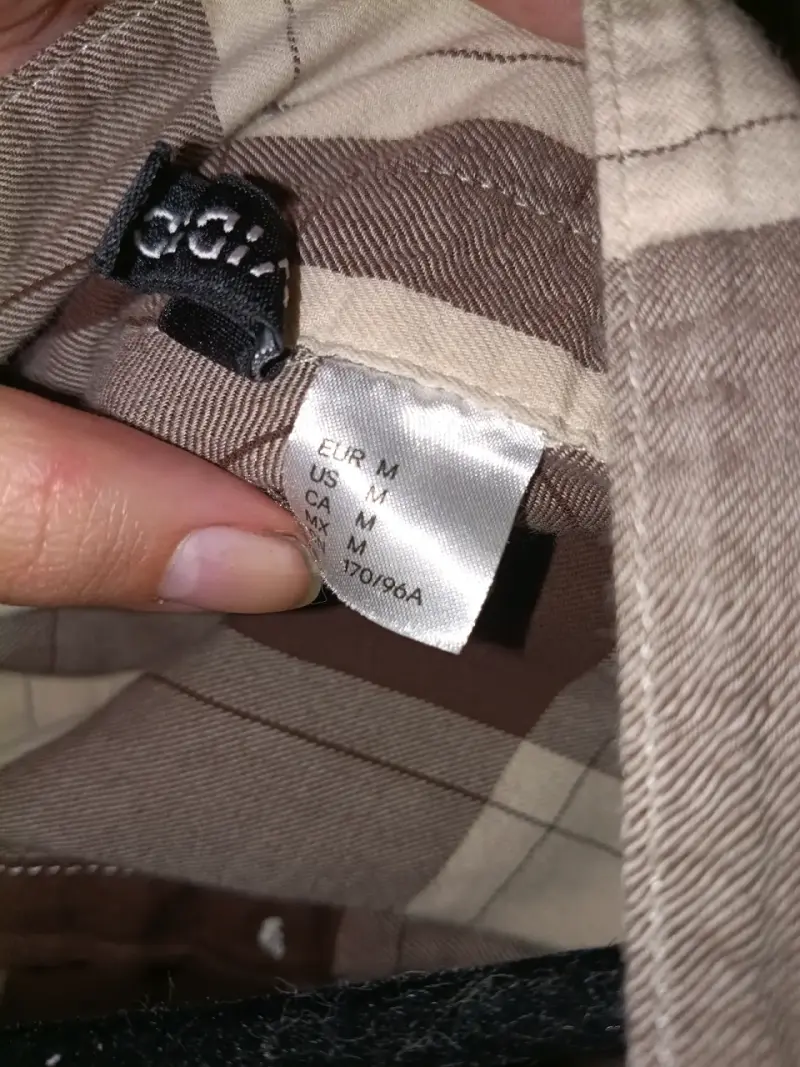Camisa de cuadros marrón y blanco - 2