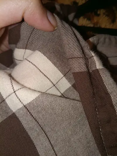 Camisa de cuadros marrón y blanco - miniatura 3