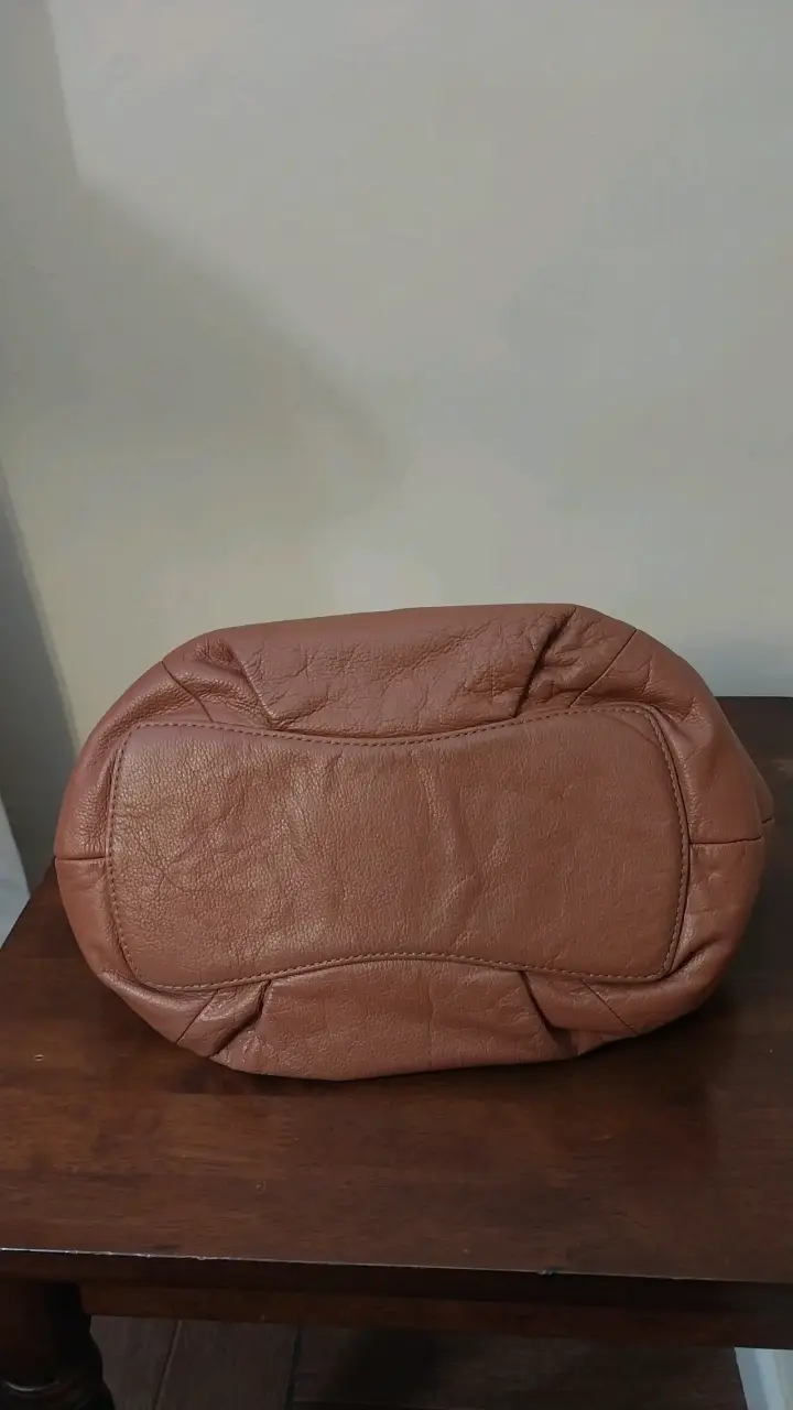 Cartera de cuero marrón - 2