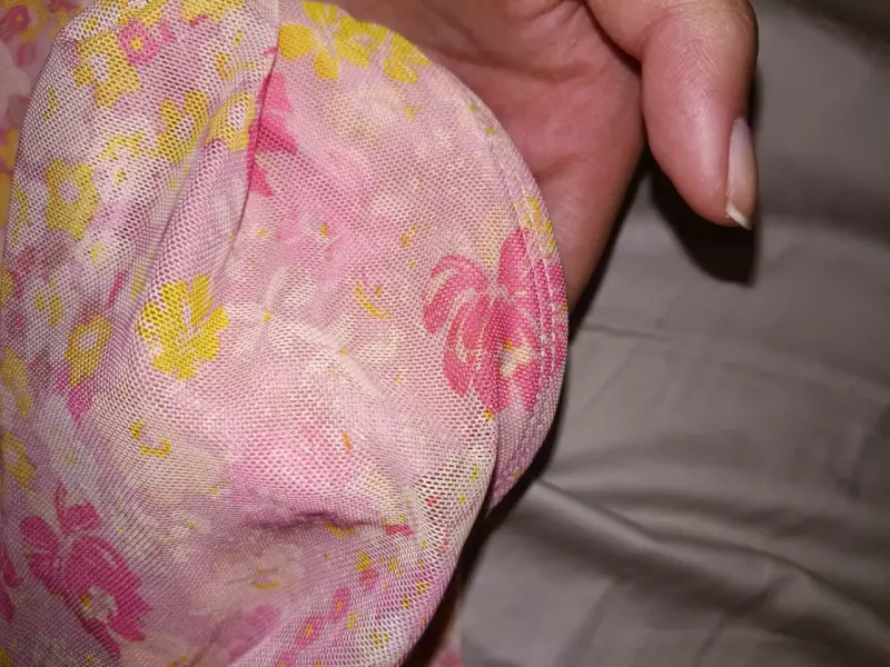 Blusa strapless floral rosa - 2
