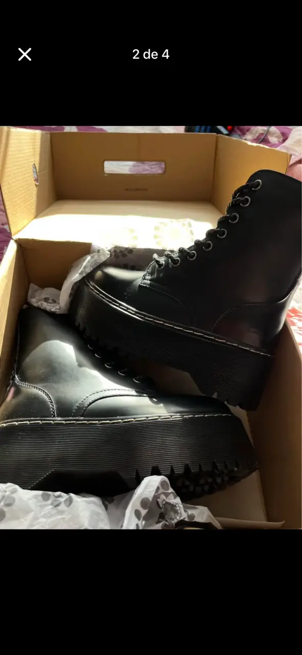 Botas negras con plataforma Chalada - 2