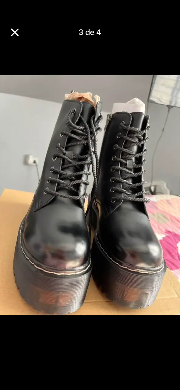 Botas negras con plataforma Chalada - 3