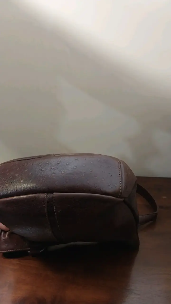 Cartera marrón de cuero - 2