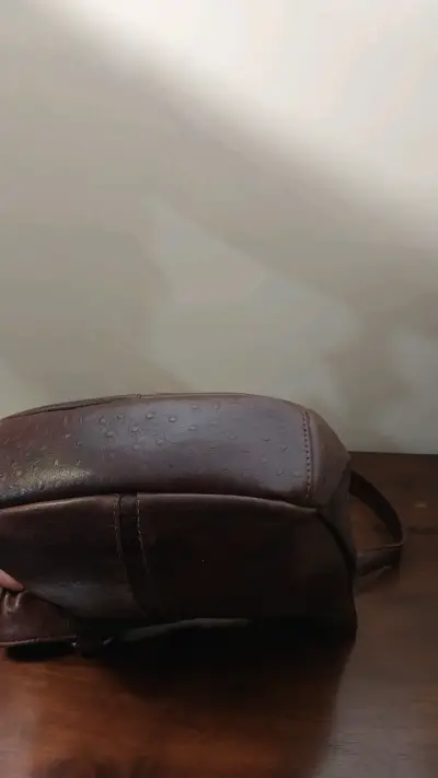 Cartera marrón de cuero - miniatura 2
