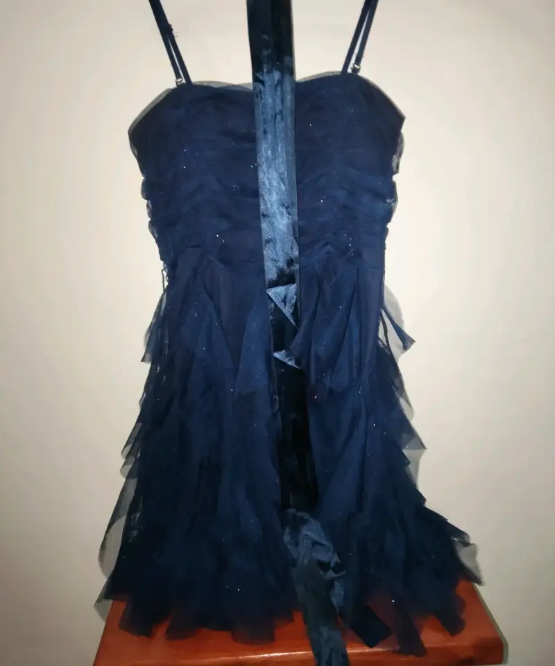 Vestido azul con tirantes - 2
