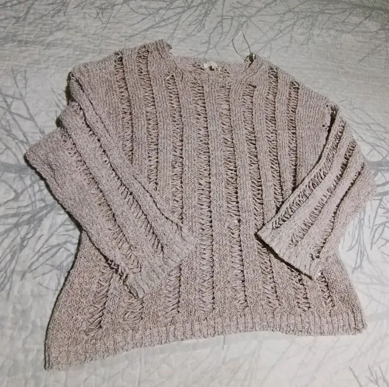 Suéter tejido beige