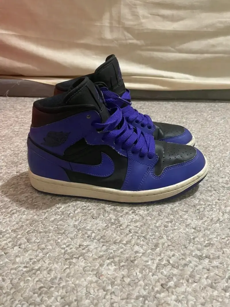 Zapatillas deportivas azul y negro - 4