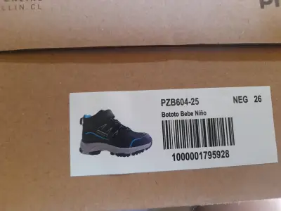 Botin Pillin Waterproof trekking negras y azules - miniatura 2