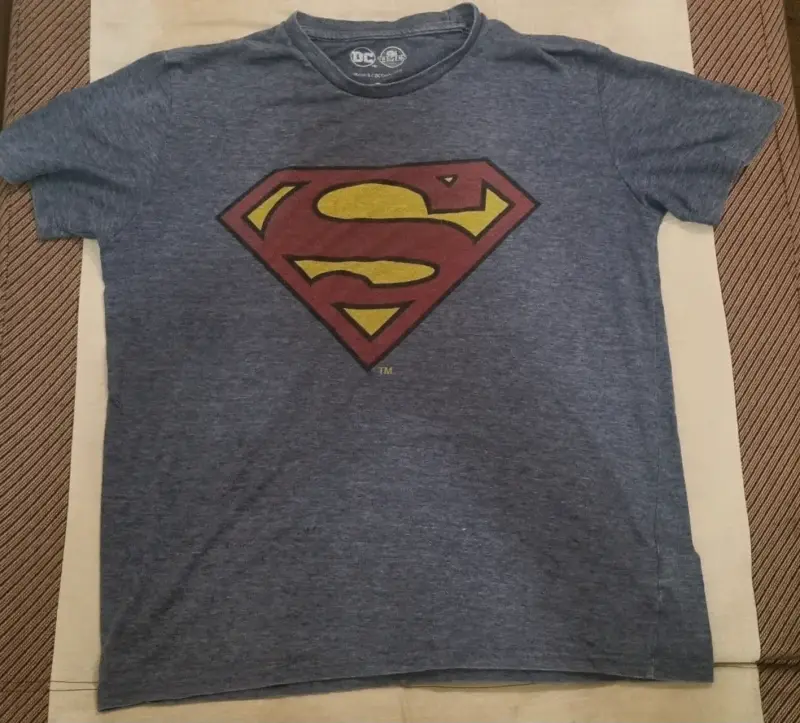 Polera azul logo Superman - 2