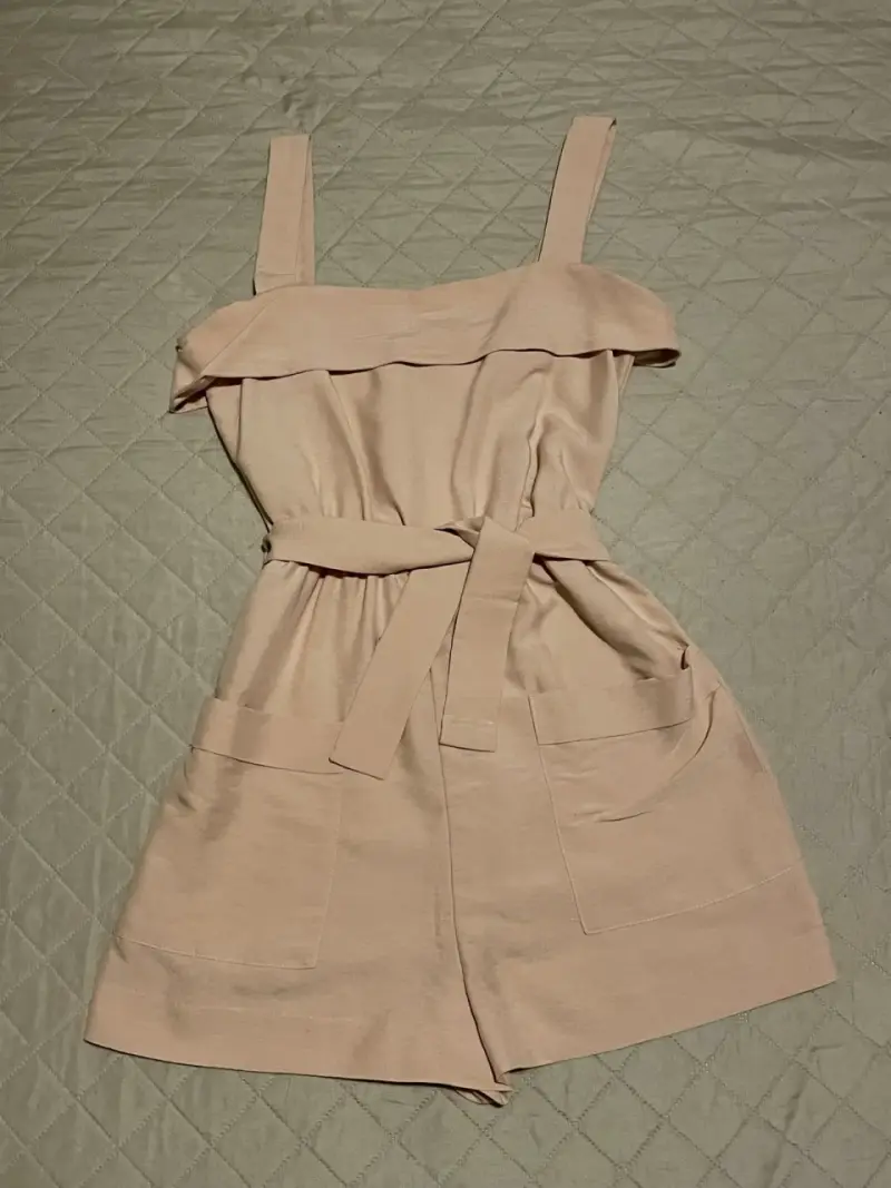 Enterito beige con tirantes