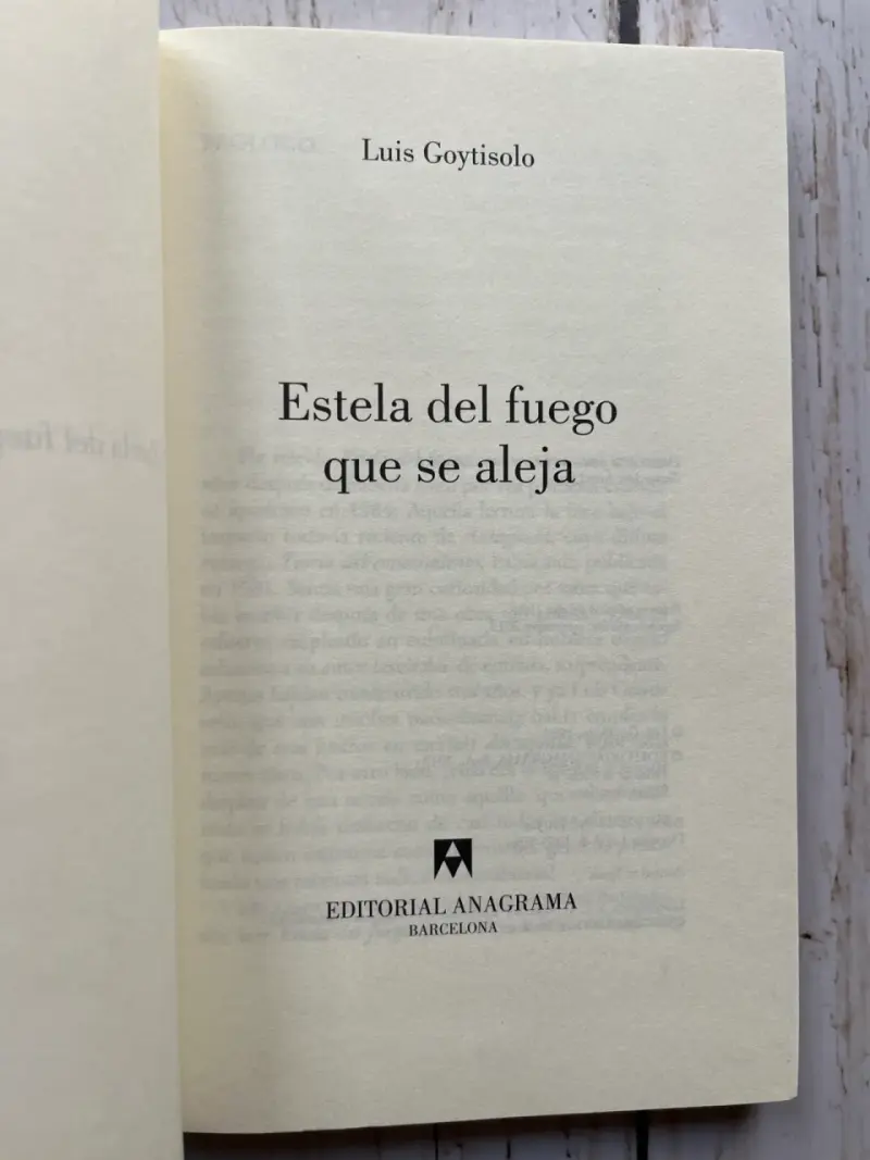 Estela de fuego que se aleja / Luis Goytisolo - 4