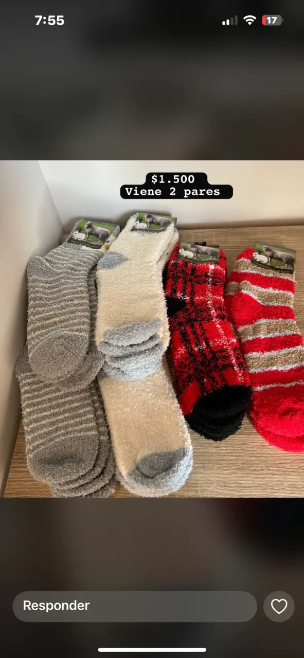 Calcetines de invierno varios colores