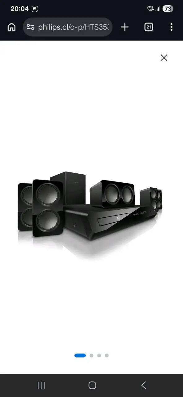 Sistema de sonido Philips 5.1 de 1.000w con bluthu - 1
