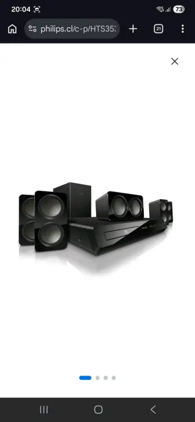 Sistema de sonido Philips 5.1 de 1.000w con bluthu - miniatura 1