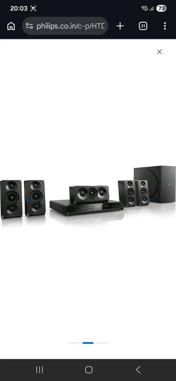 Sistema de sonido Philips 5.1 de 1.000w con bluthu - 2