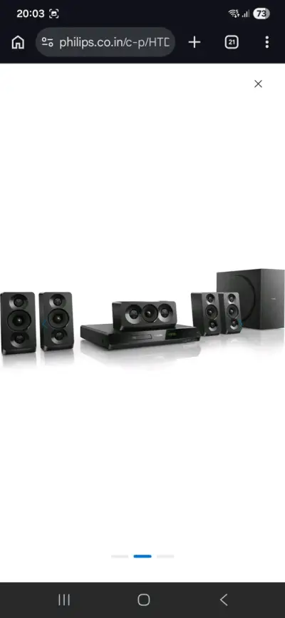 Sistema de sonido Philips 5.1 de 1.000w con bluthu - miniatura 2