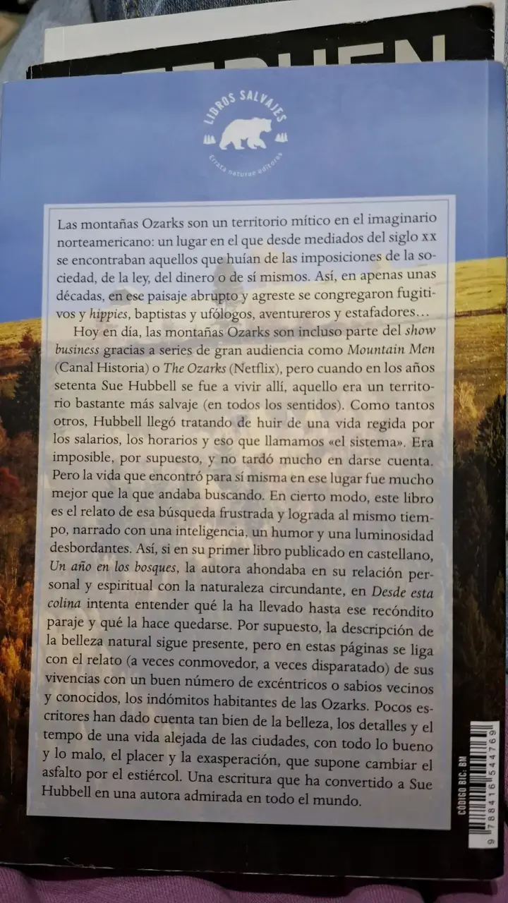 Libro 'Desde esta colina' Sue Hubbell - 2