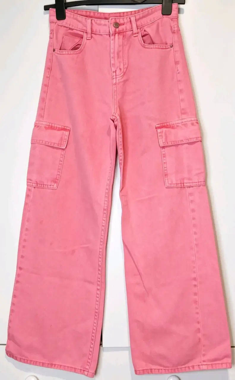 Pantalones cargo rosados