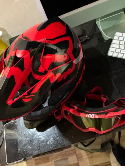 Casco motocross/Enduro/DH + Antiparras - miniatura 3