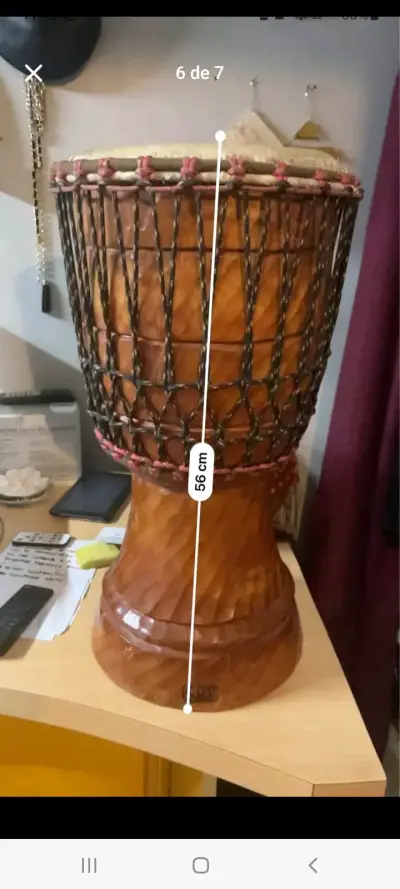 Tambor artesanal 27 cm - miniatura 2