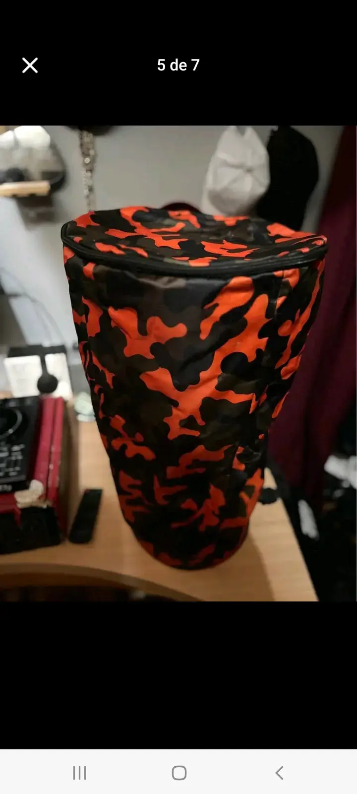 Tambor artesanal 27 cm - 3