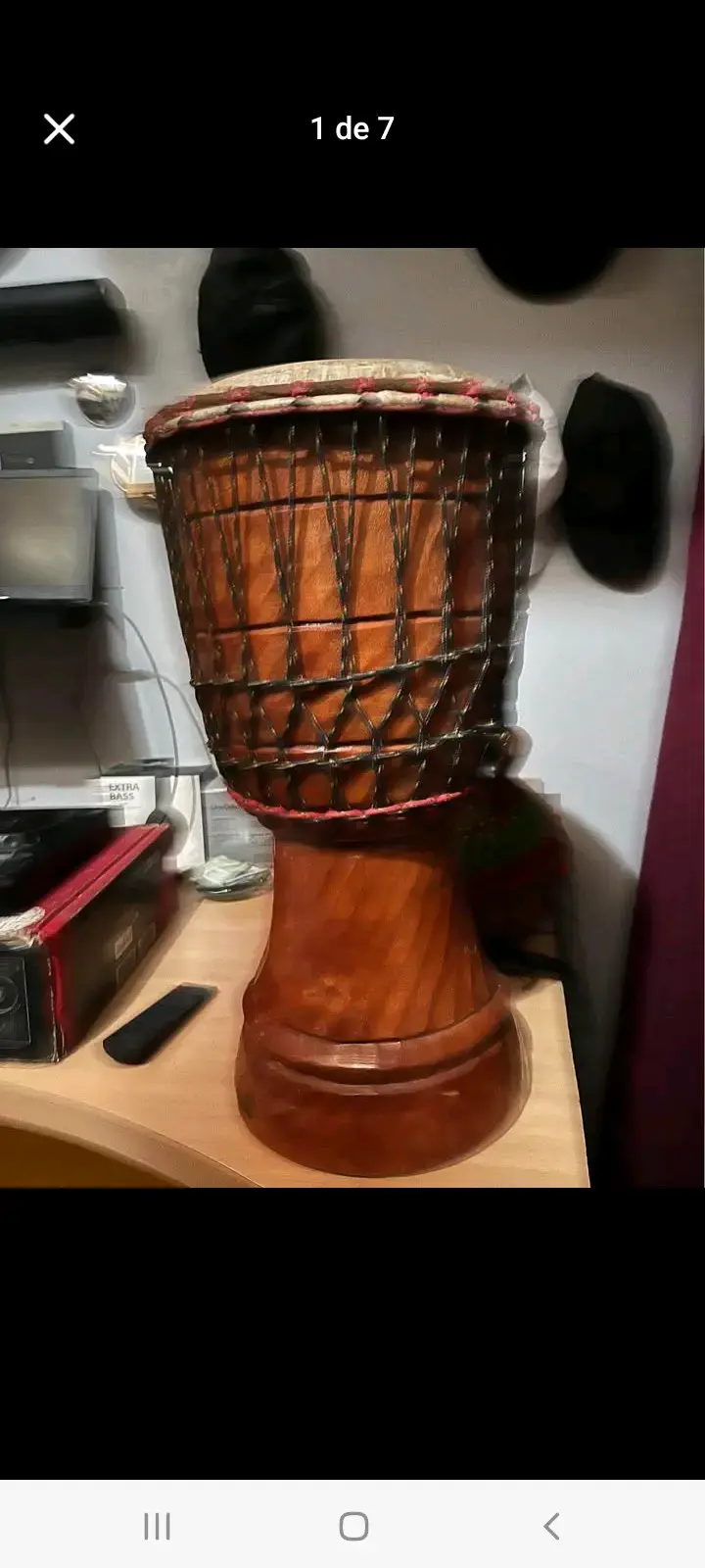 Tambor artesanal 27 cm - 4
