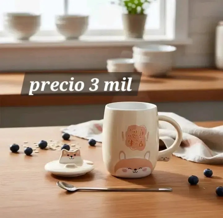 Tazón con diseño de gatito