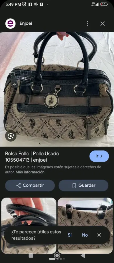 Bolso estampado en tonos oscuros - miniatura 4