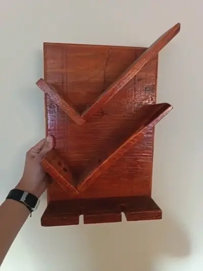 Estante de madera decorativo - miniatura 1