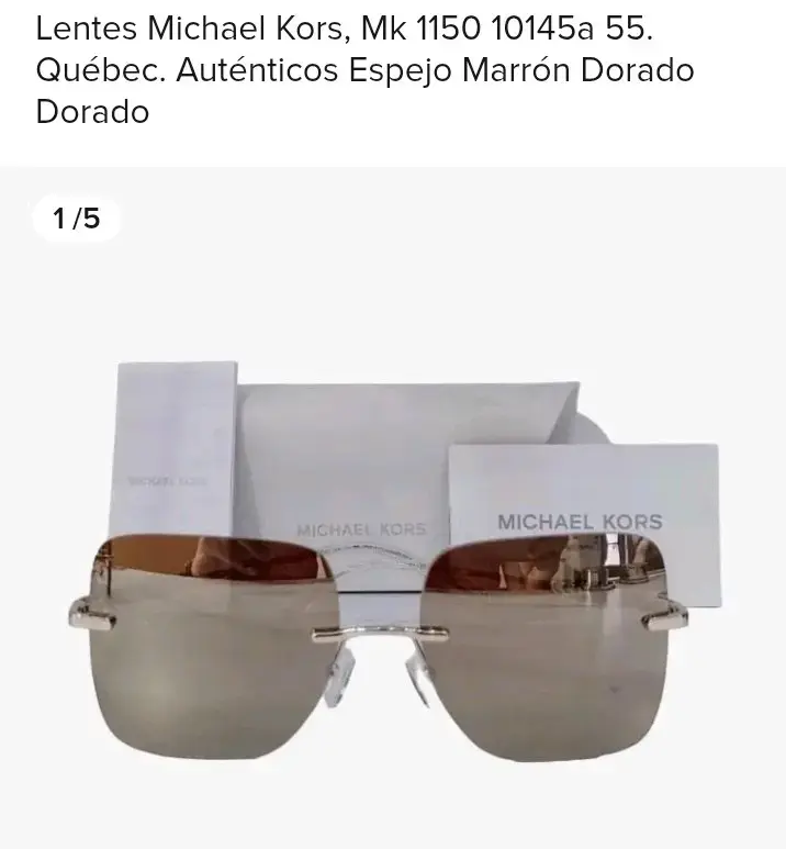 Lentes de sol Michael Kors dorados - 6