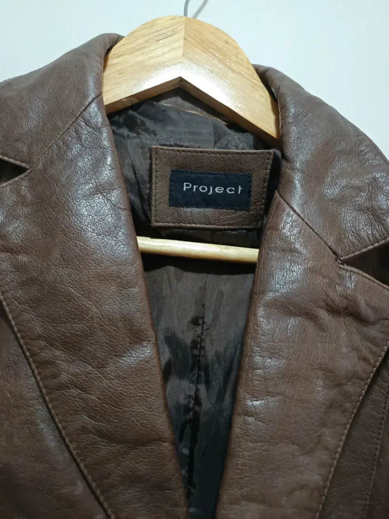 Chaqueta de cuero marrón - 2