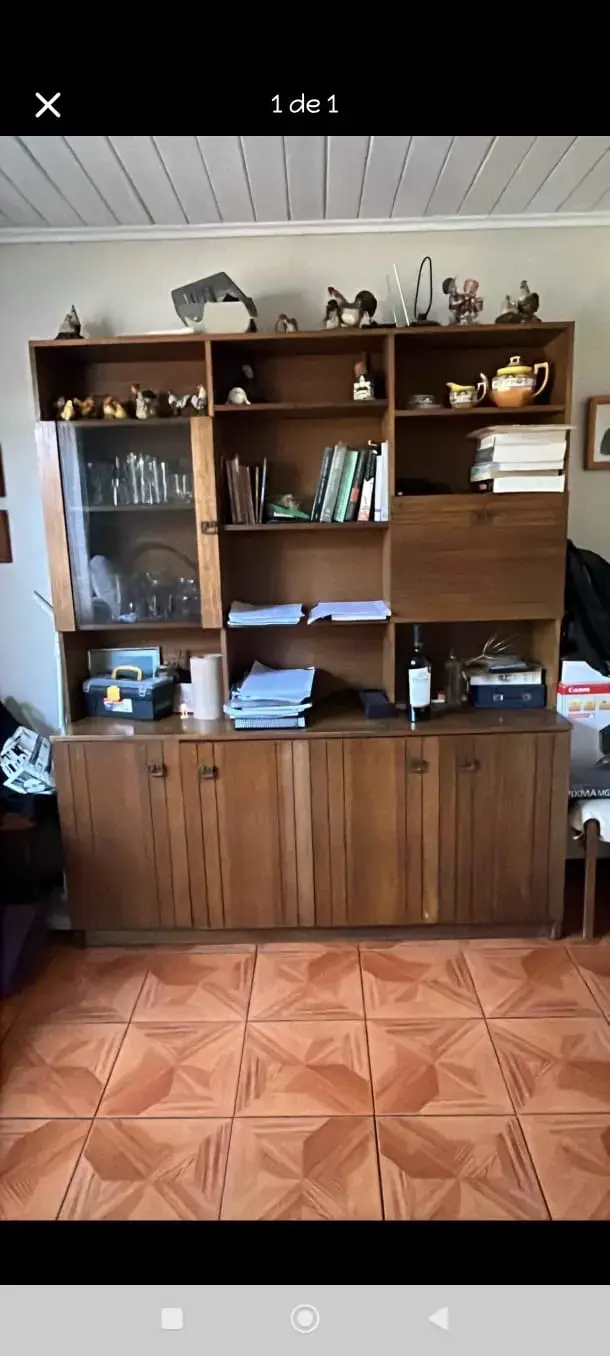 Estantería de madera vintage