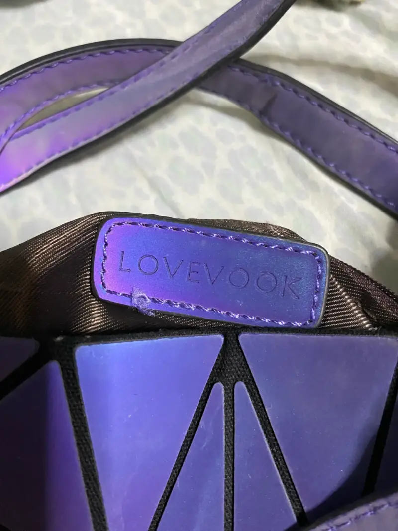 Bolso geométrico morado - 2