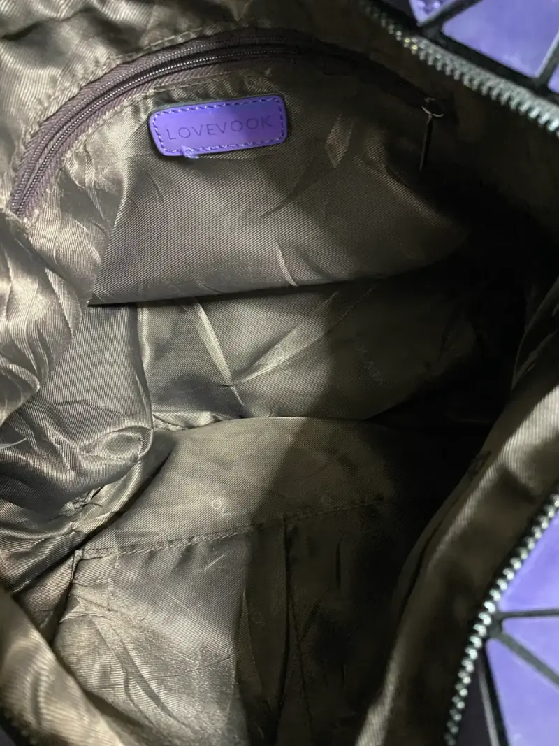 Bolso geométrico morado - 3