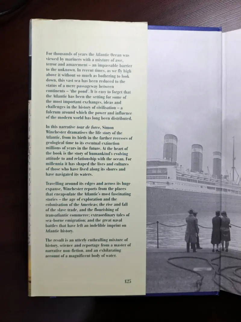 Libro "Atlantic" de Simon Winchester - 3