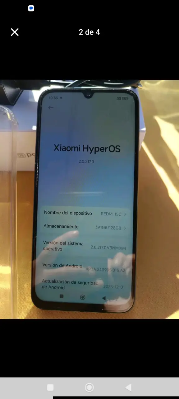 Smartphone con cargador y funda - 2