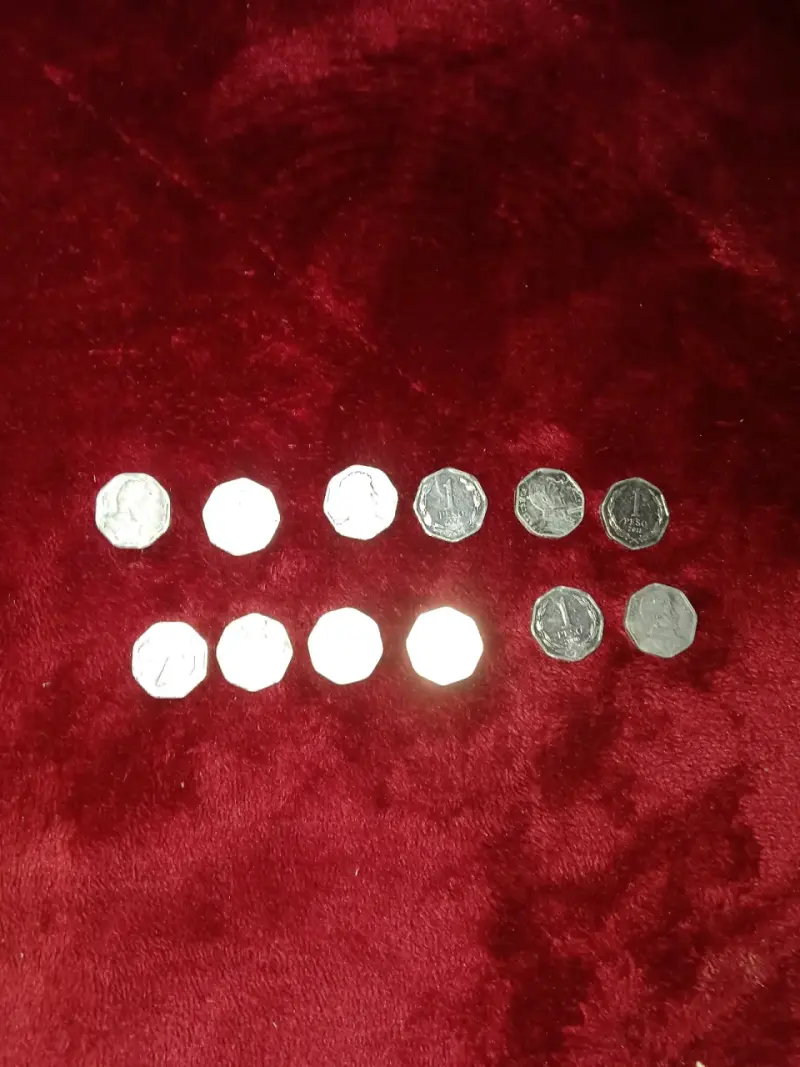Lote de monedas antiguas chilenas - 2
