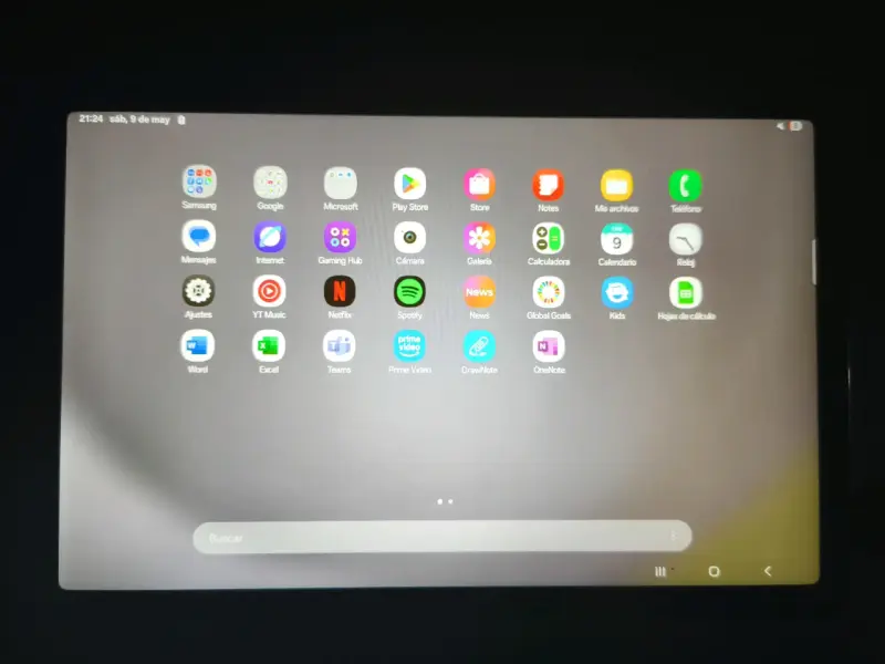 Tablet Samsung A9+ negra - 2