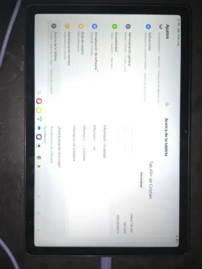 Tablet Samsung A9+ negra - miniatura 3