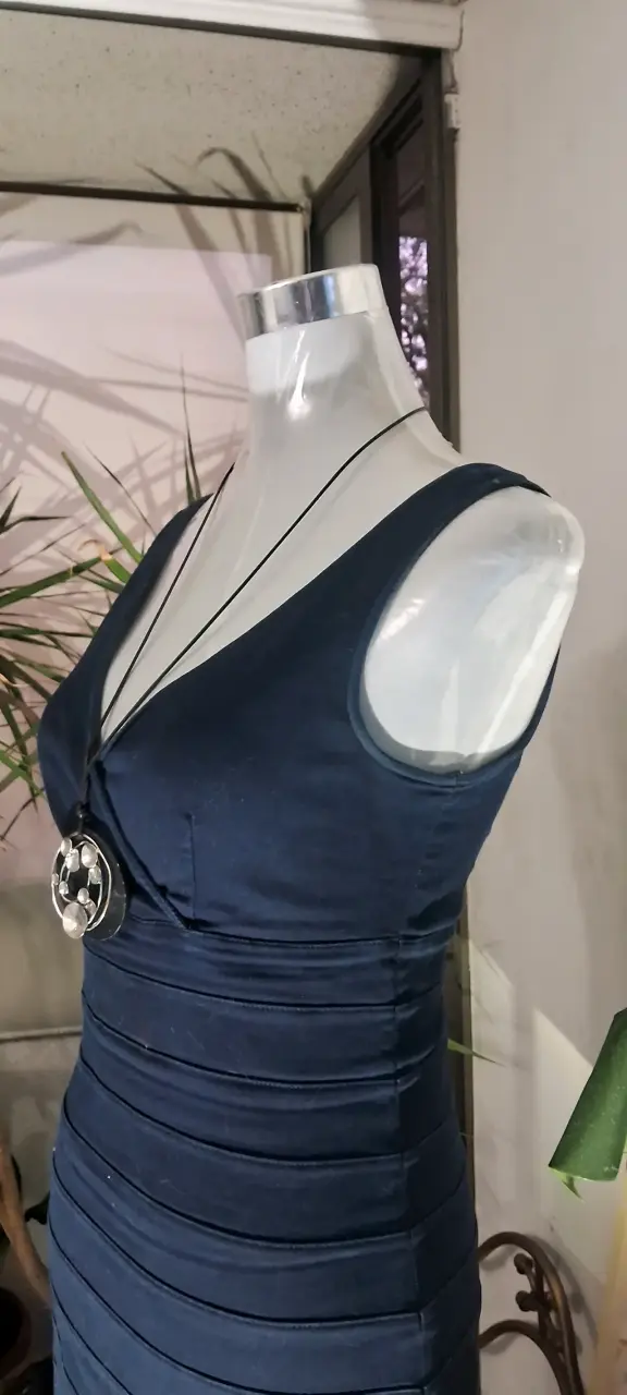 Vestido azul ajustado Jeans - 2
