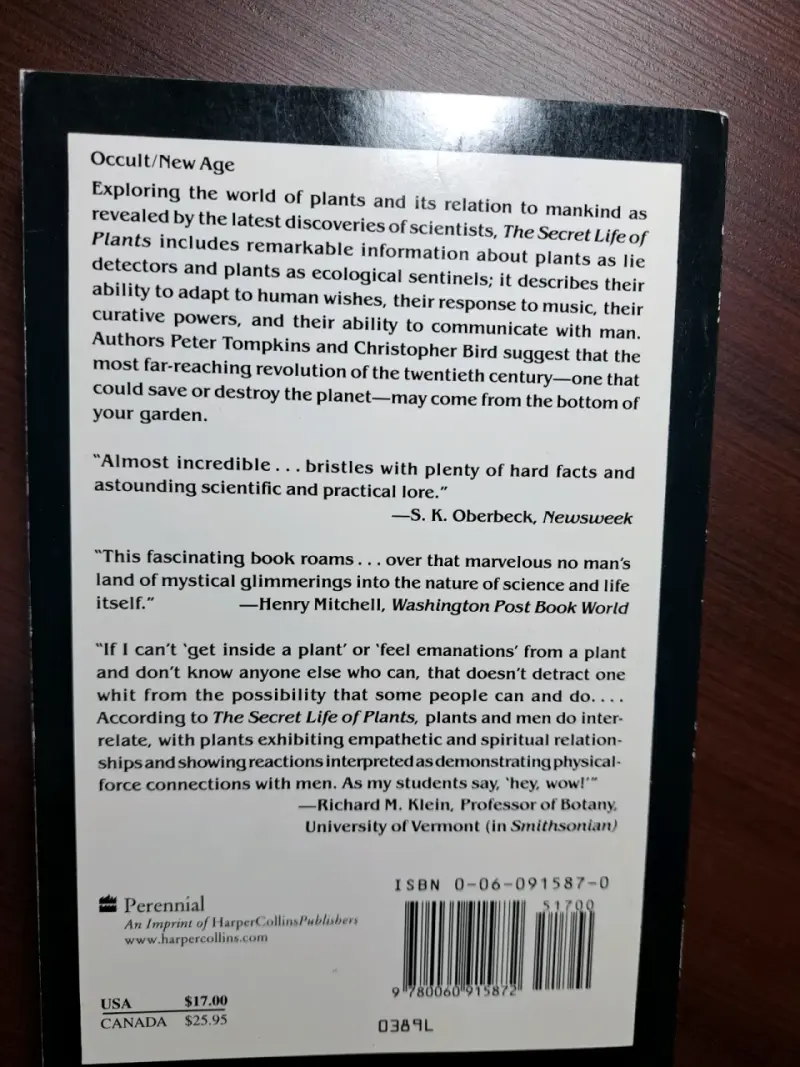 Libro 'The Secret Life of Plants' - 2