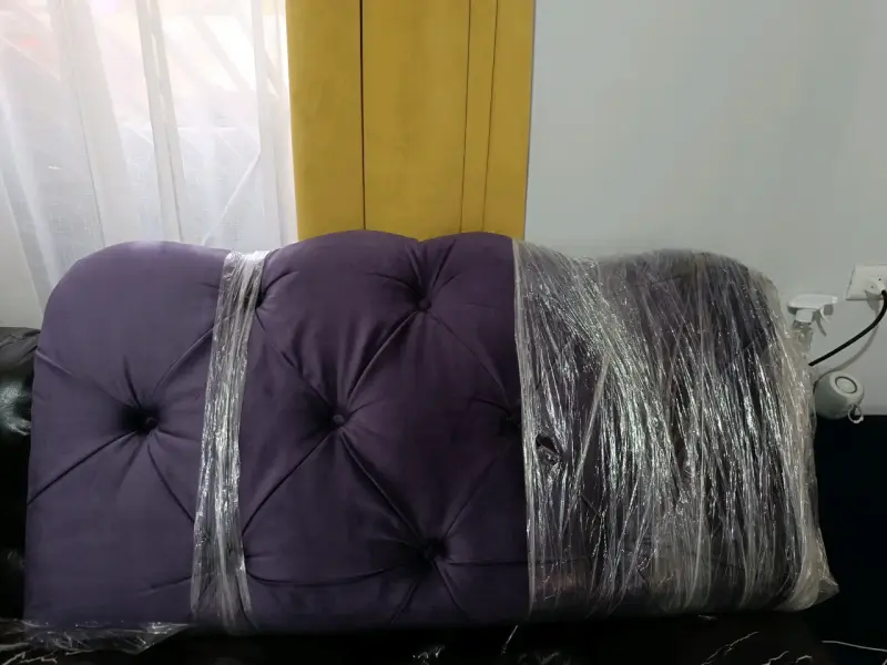 Respaldo capitoné morado 1.5 plazas - 2