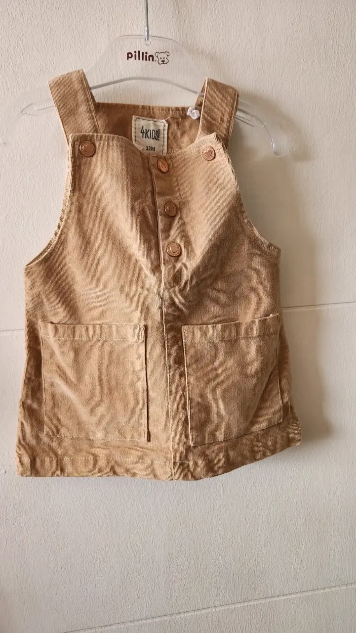 Vestido demezclilla beige 12M - 1