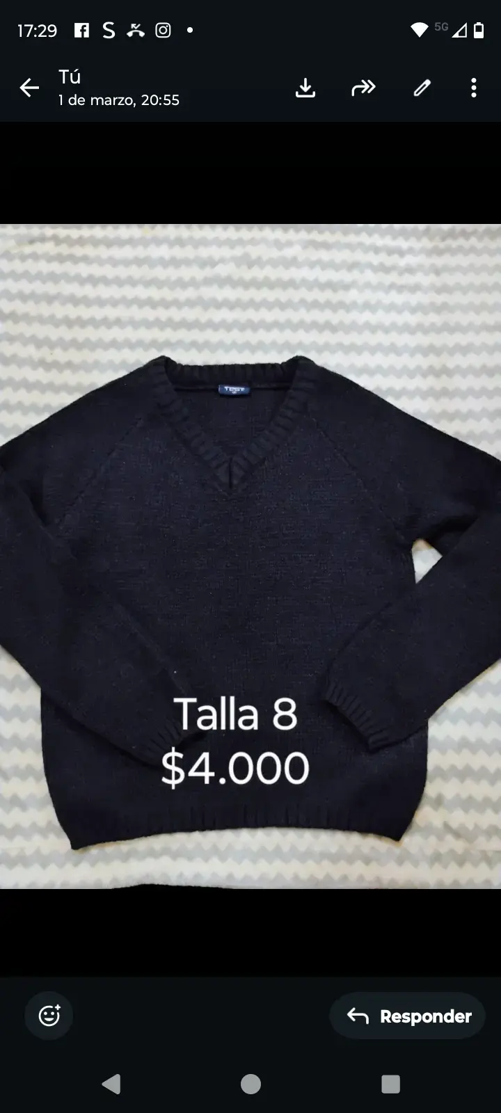 Poleras manga larga niños talla 8-10-12 - 1