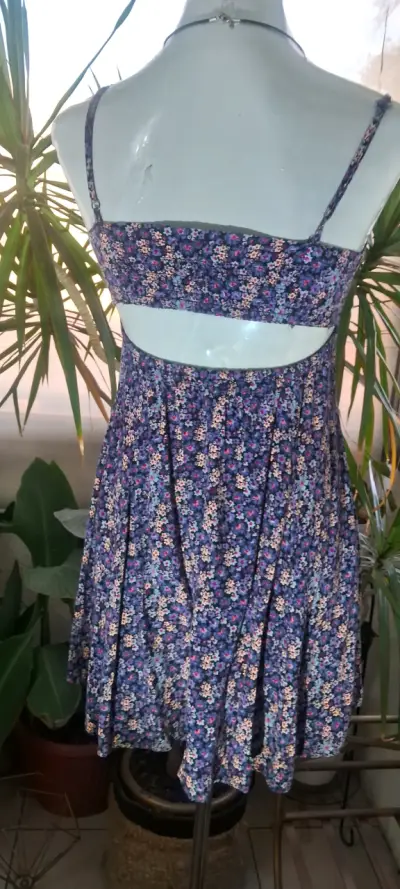 Vestido floreado azul - miniatura 5