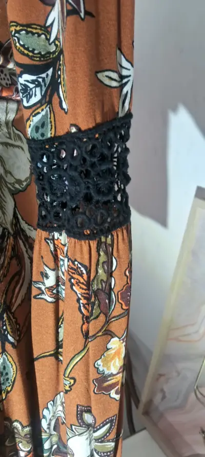 Vestido estampado floral otoño - miniatura 4