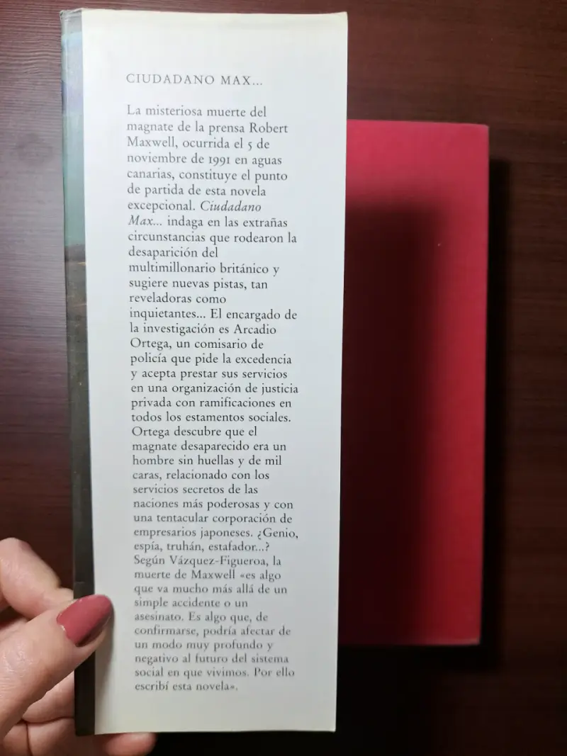 Libro 'Ciudadano Max' de Alberto Vázquez-Figueroa - 2