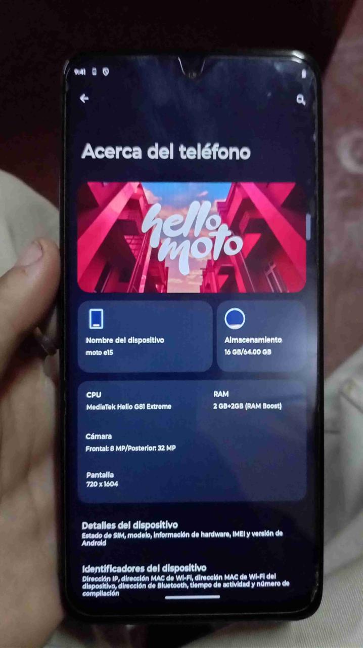Se vende celular Motorola e15 azul - 5