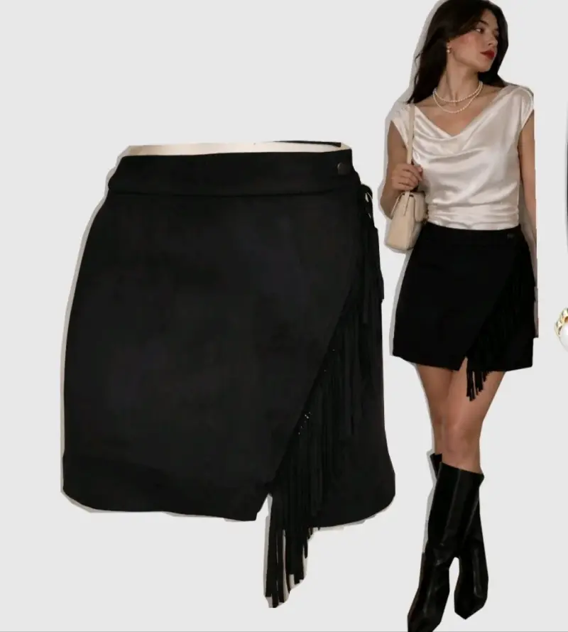 Falda negra Zara talla S - 2